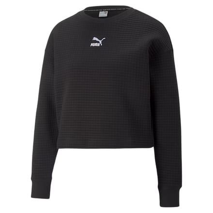 Under Armour Dames/Dames Unstoppable Quilted Drop Shoulder Regular Trui met lange mouwen (Zwart)