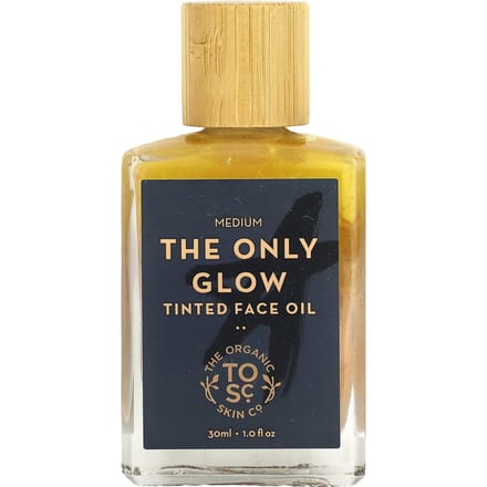 The Organic Skin Co., The Only Glow, Huile Visage Teintée, Moyenne, 1 fl oz (30 ml) beige
