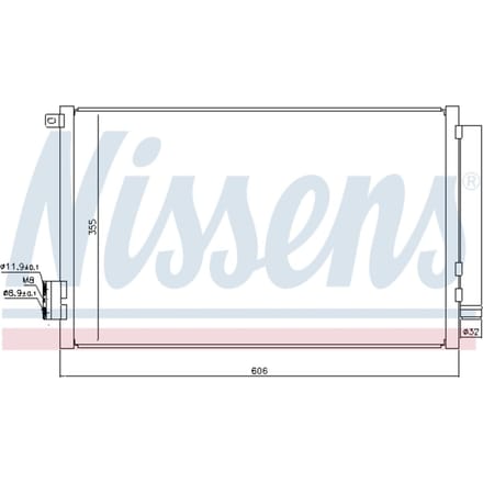 Condensator, airconditioning NISSENS 940396
