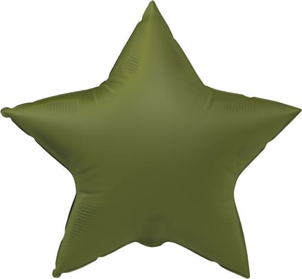 Folat - Folieballon Ster Olive green - 45 cm