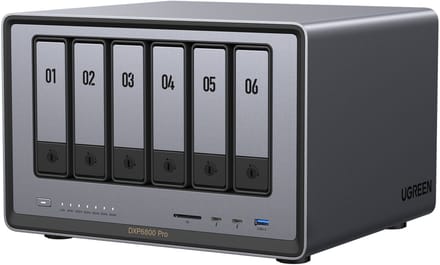 UGREEN NASync DXP6800 Pro - NAS-server - 6-Bay - 0TB opslag - 8GB DDR5