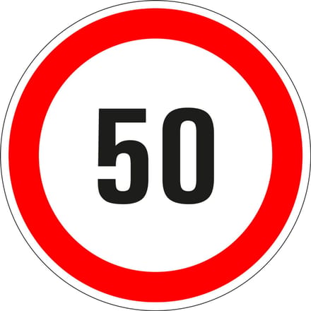 50 bord - kunststof 100 mm