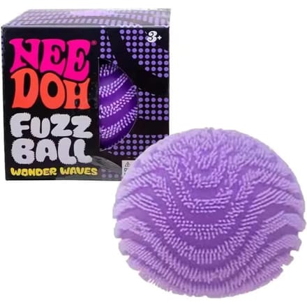 Fuzz Ball Sensorisch Knijpspeeltje NeeDoh Sensorisch Squishy Speeltje Wonder Waves Gestructureerde Stressverlichter Fidget Bal voor Volwassenen Kinderen black