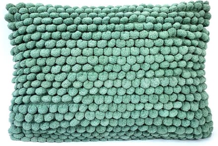 Kussen Popcorn | 40 x 60cm | Olijfgroen-blauw | Woonkussen | Imbarro | Sierkussen