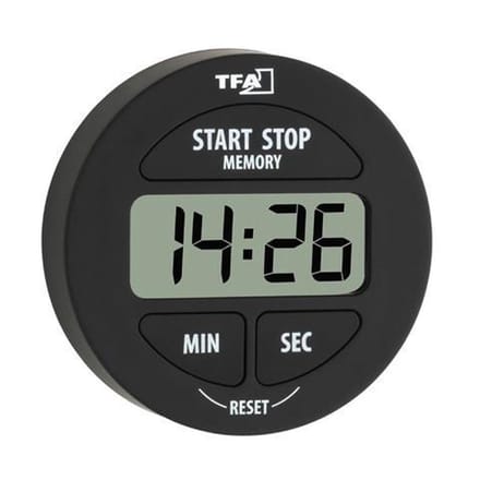TFA Dostmann 38.2022.01 Timer Zwart Digitaal