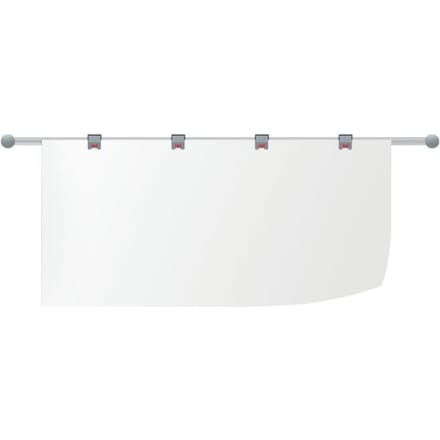 Tekeninghouder wandrail, lichtgrijs