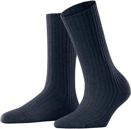 FALKE Cosy Wool Boot eenkleurig wol sokken dames blauw - maat 39-42