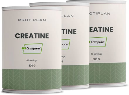 Protiplan - Creatine Unflavoured 100% Creapure® - 3 stuks - 3 x 300 g - Supplement