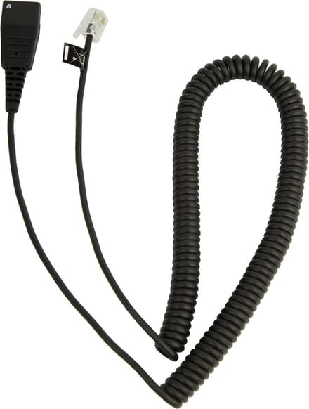Jabra QD Cord, Coiled, Mod. Plug 2 m