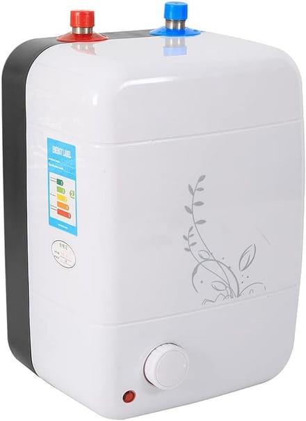 Warmwaterboiler - Kleine boiler - Keuken en badkamer - Snelle opwarming - 10 liter - Wit