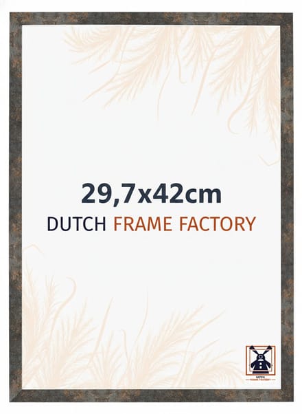 Fotolijst A3 29,7x42 cm - MDF - Geoxideerd Metaal - Benno