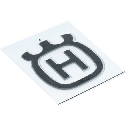 Husqvarna logo aluminium sticker 7x6 cm