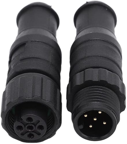 Waterdichte NMEA 2000 Terminators - Netwerk Eindstukken - Scheepsnetwerk Beveiligen - IP67 Waterdicht Ontwerp - 2 Stuks - Zwart