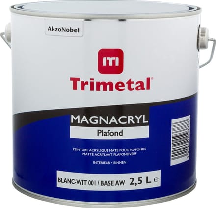 Trimetal Magnacryl Plafond - 2,5 l - 11 m²/l - Wit - Afwerkingslaag
