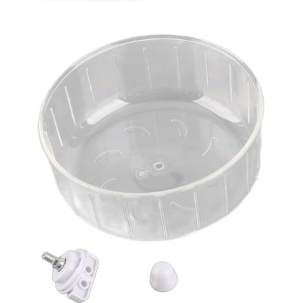 Roue de Hamster 6,7 Pouces Silencieuse Transparente Roue de Course Jouet pour Petits Animaux Ours Doré gray