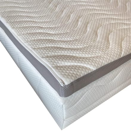 160x200 Topmatras - 3D Air Border - Traagschuim NASA - Topper Topdekmatras 7cm - Memory Foam