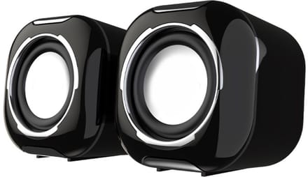 Oneay Computerluidsprekers, 5W pc-luidsprekers, USB-luidsprekers, monitorluidsprekers voor desktopcomputers/pc's/laptops, gamingluidsprekers
