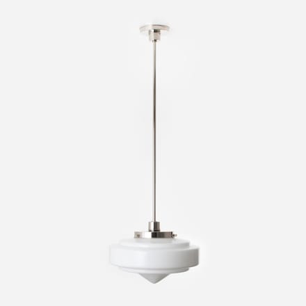 Hanglamp Pointy Stairs 20's Nikkel - Art Deco Trade