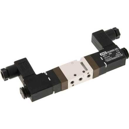 5/2 M5 Bi-Stabiel Magneetventiel 24V DC 1.5-10bar/21.0-140psi YPC
