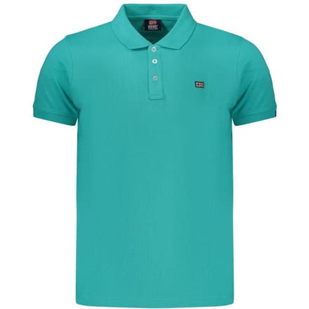 Noorwegen 1963 Groene Katoenen Heren Poloshirt