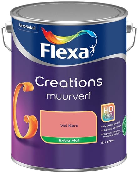 Flexa - Creations Muurverf Extra Mat - Vol Kers - Mengverf - 5 L