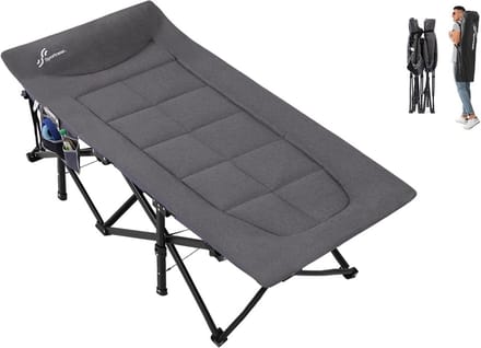 Veldbed - Campeerbed - Vouwbed - Stretcher - Opvouwbaar met draagtas - Reisbed