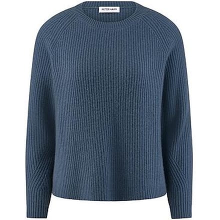 Trui kasjmier Van Peter Hahn blauw