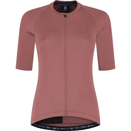 Rogelli Essential II Dames Korte Mouw Fietsshirt - Lange Rits - Roze