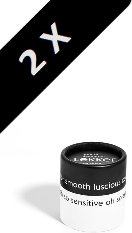 The Lekker Company - Sensitive Deodorant - Soft Bamboo - 2 x 30 ml - half jaar frisse oksels - 60 ml