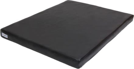 Benchkussen Leatherlook zwart.-maat 6-120x75cm