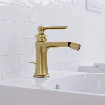 Steinberg series 350 bidet single lever mixer, with drain set 350 1300 BG
