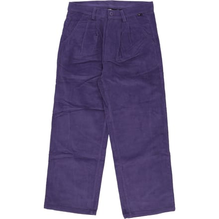 Lange corduroy herenbroek stoffig paars