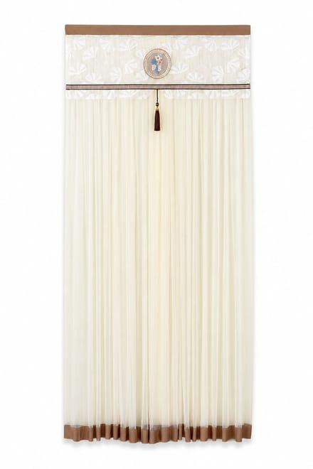 Luxe Deurgordijn Kant - Vliegengordijn & Privacy - Bruin - 100x200 cm