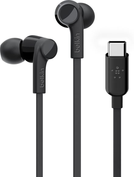 Belkin ROCKSTAR™ in-ear oordopjes met USB-C connector - Zwart