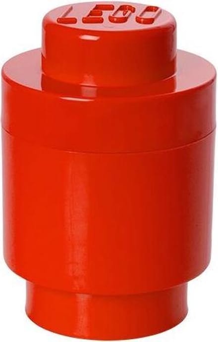 Lego - Opbergbox Brick 1 Rond - Polypropyleen - Rood