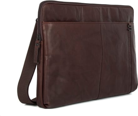 Leren Laptophoes - 15.6 inch - Seattle - Donkerbruin