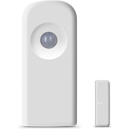 Tuya WiFi Deur Raam Sensor met PIR Bewegingssensor Ondersteunt APP Meldingen Status Records Thuis wit