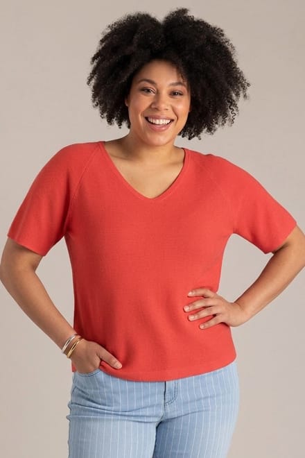 YEST CURVE YESTCurvenadin Tops - Hot Red - maat 3(52)