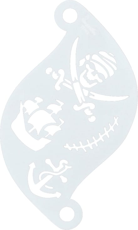 Superstar - Piraat - Pirate - Schmink Sjabloon - Face Paint Stencil