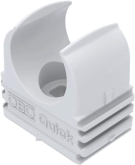 OBO Bettermann Quick-beugel moeilijk ontvlambaar M16 Polypropyleen zuiver wit RAL 9010, 2149351