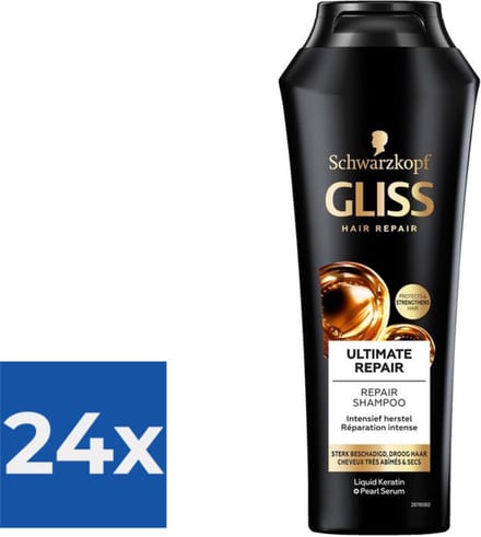 Gliss Kur - Shampoo - Ultimate Repair - 250ml x 24