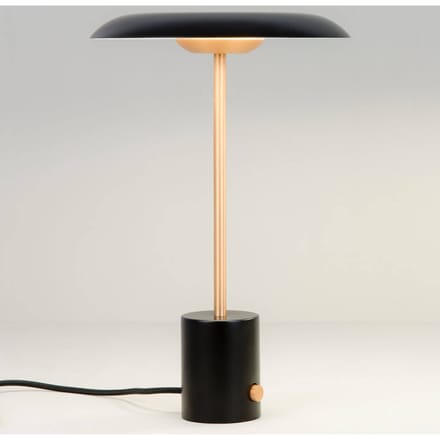 FARO BARCELONA LED tafellamp Hoshi met dimmer, zwart-koper