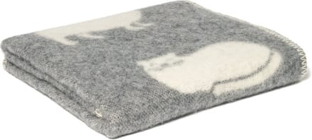 WOOOL Wollen Babydeken - CAT (Grijs) - 65x90cm - Ledikant