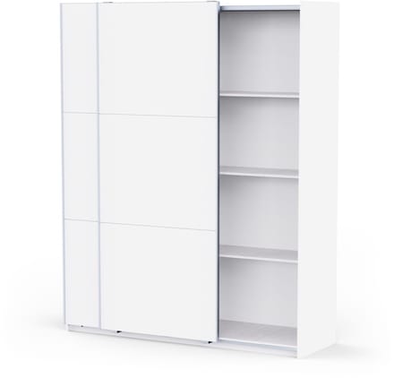 CBA - Kledingkast met schuifdeuren 180x224 cm "Alhambra" witte melamine