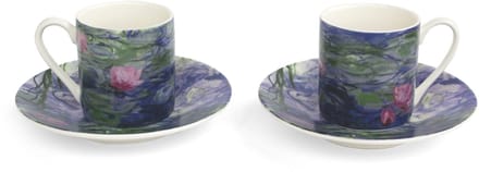 Espresso set, Claude Monet, Waterlelies