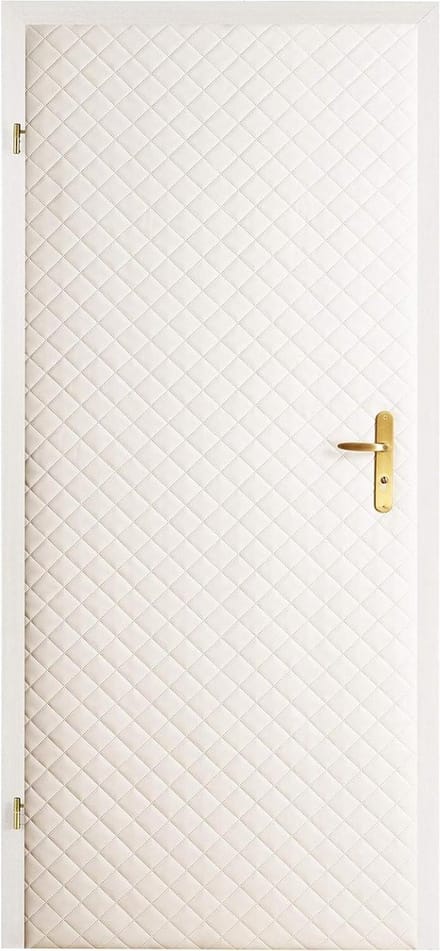 Deurbekleding Set - Isolatie Panel - Warmte En Geluid - Eenvoudige Zelfmontage - 1.5 Cm Dik - Ecru