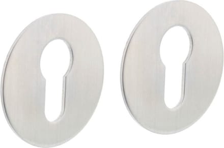 Intersteel Rozet met profielcilindergat 55x2 mm zelfklevend rvs geborsteld