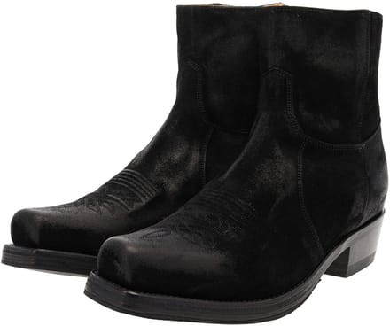 Sendra 7826 58 MICK Leren enkellaars voor heren zwart - 48 EU