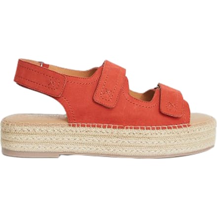 White Stuff Velcro Espadrille Sandal Mid Coral Taglia: 7 | Espadrillas Outlet | Donna | Arancia