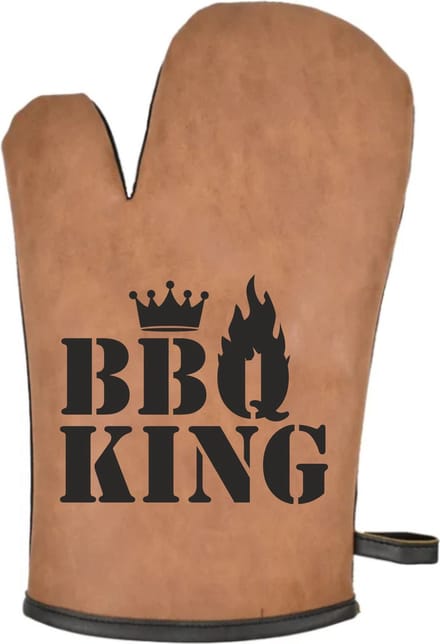 Want luxe bbq king zwart | vaderdag cadeau | vader cadeautjes | papa | Leer